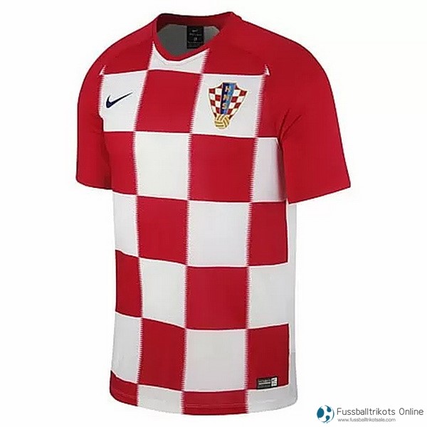Kroatien Trikot Heim 2018 Rote Fussballtrikots Günstig
